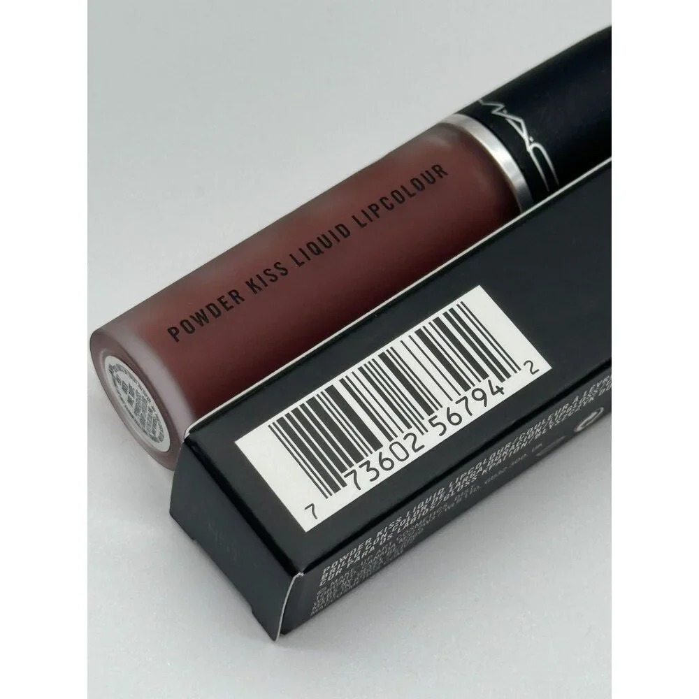 MAC Powder Kiss Liquid Lipcolour in Over the Taupe (0.17 oz / 5 mL)